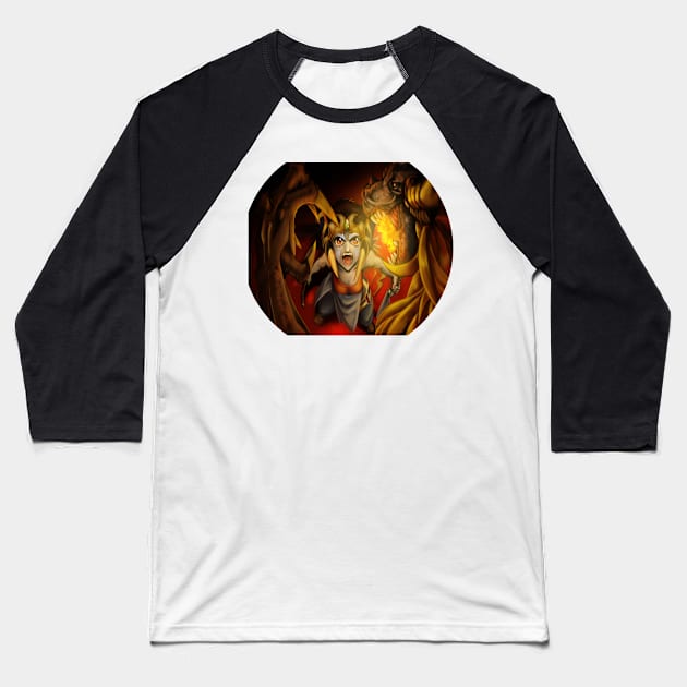 Anime Dragon Hunter Baseball T-Shirt by buffalotrident